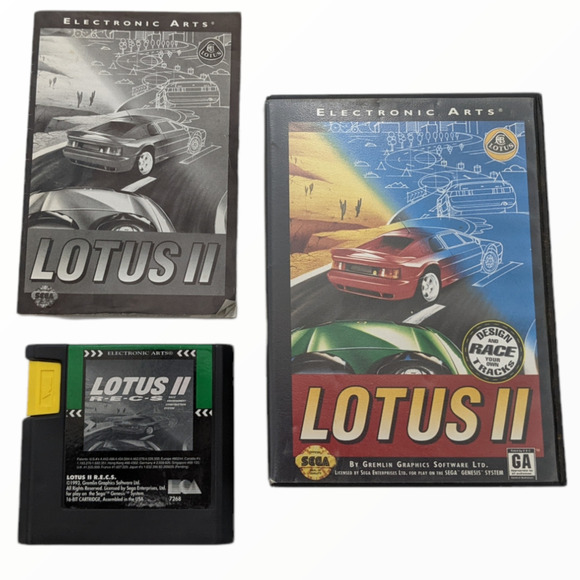Lotus II 2 Sega Genesis Racing Game CIB Complete in Case Electronic Arts 1993 - Picture 1 of 9